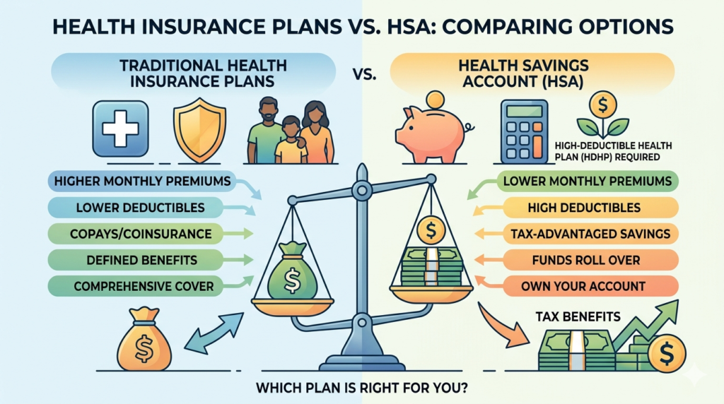 Health insurance plans vs HSA