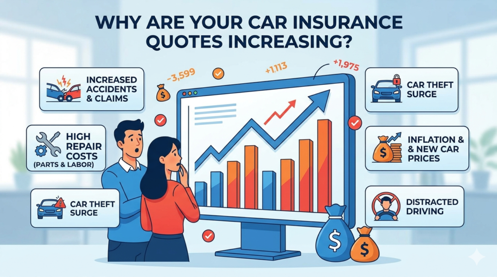 Car insurance quotes increase