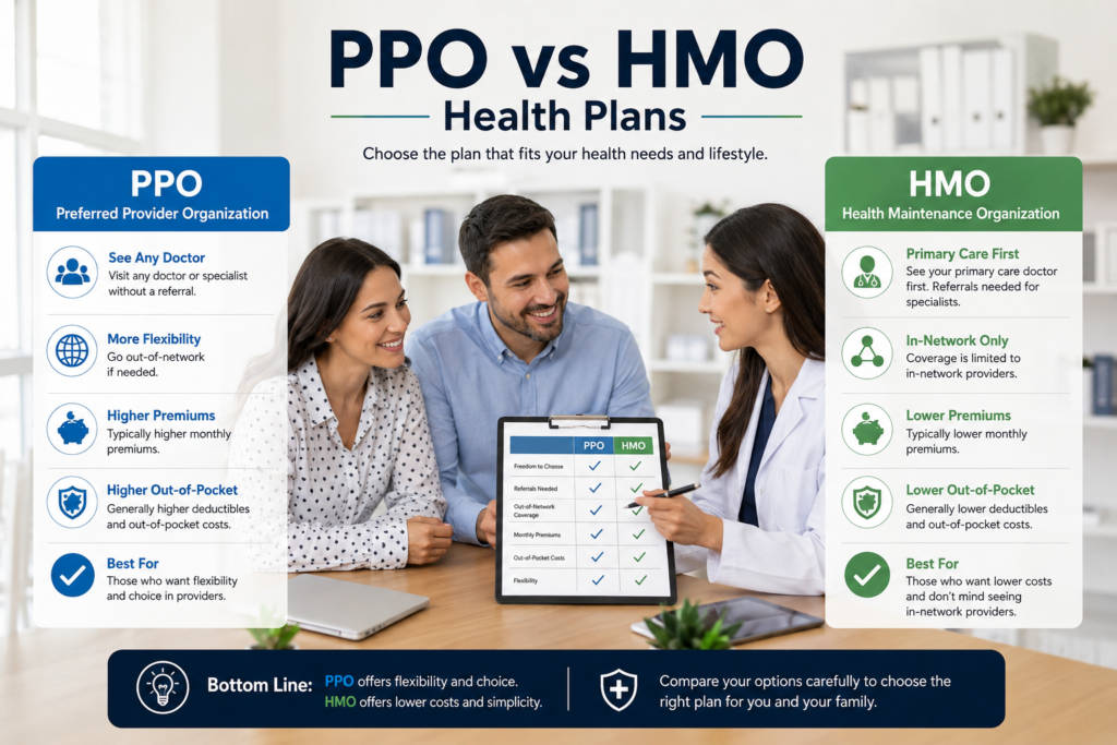 PPO vs HMO Health Plans