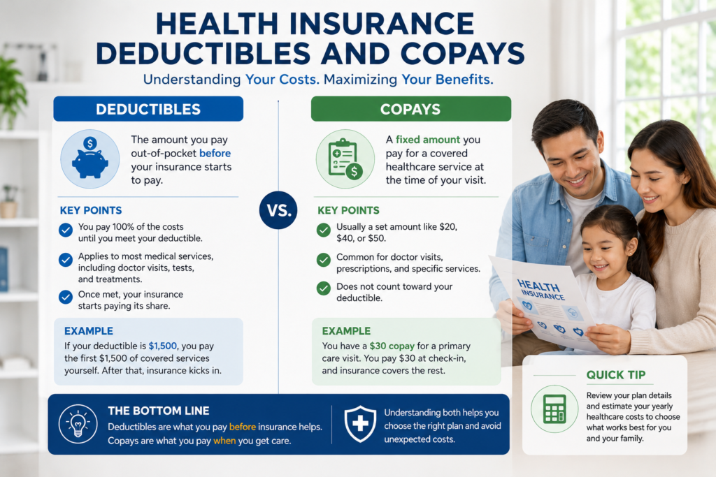 Health Insurance Deductibles and Copays