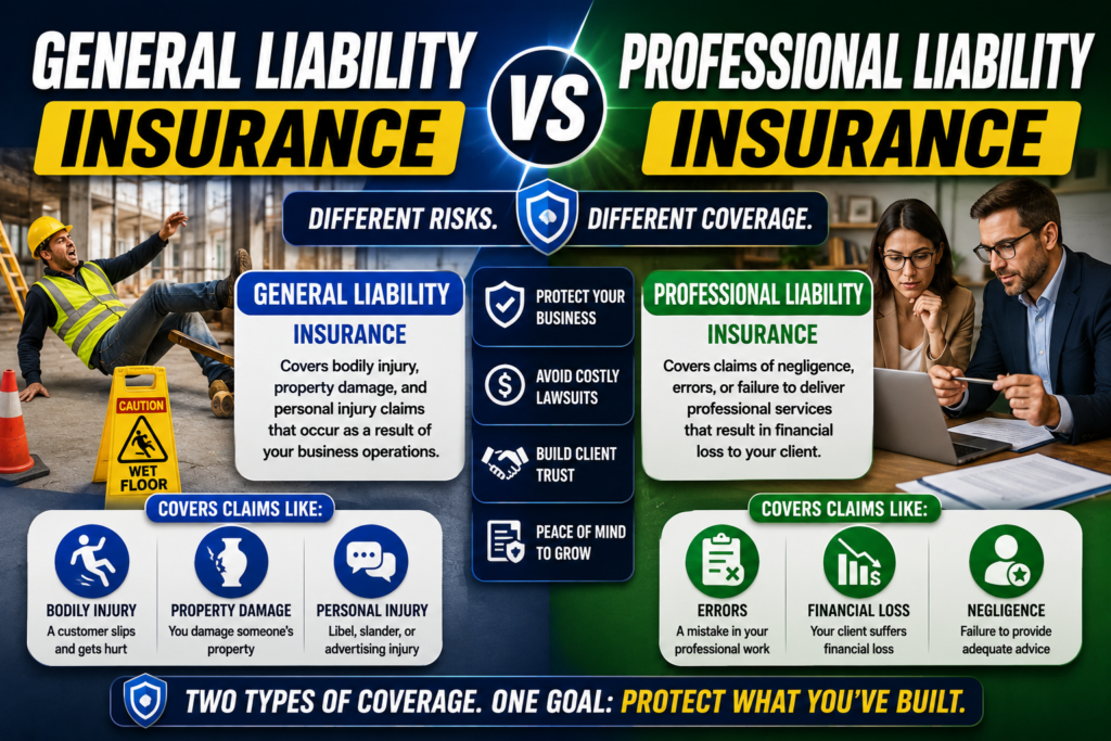 General Liability vs Professional Liability Insurance